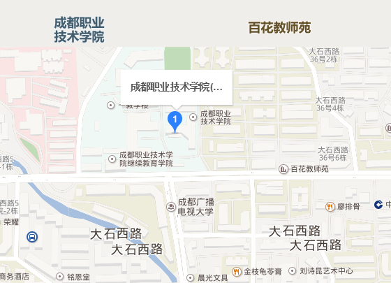 成都技術(shù)學(xué)院醫(yī)護分院地圖
