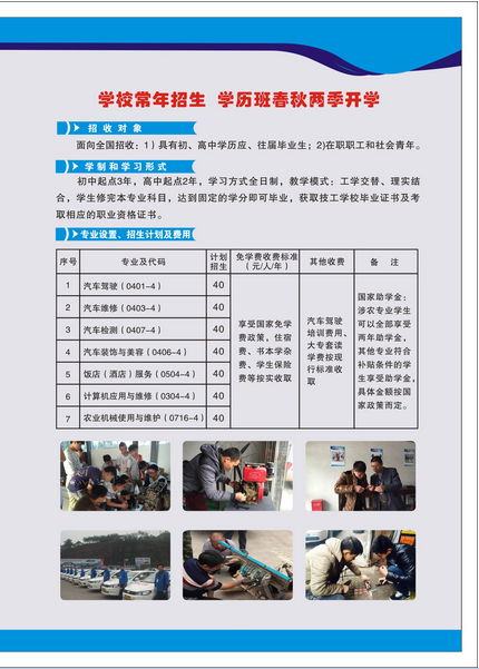 瀘州交通技工學(xué)校開設(shè)哪些專業(yè)？