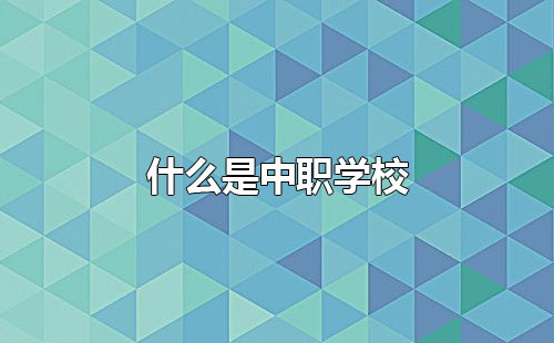 中職學(xué)校是什么學(xué)校？