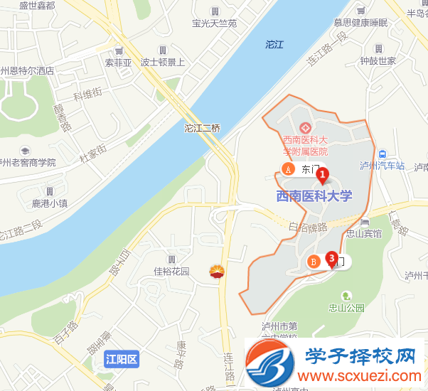 西南醫(yī)科大學附屬醫(yī)院衛(wèi)生學校地址